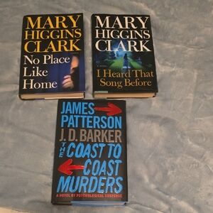 Bundle Of 3 Hardcover Suspense Thrillers